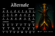 Magic Round Typeface, a Blackletter Font by alit design (Thumbnail 9 of 18)