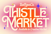TAN-THISTLE-A DISPLAY FONT, a Slab Serif Font by TanType (Thumbnail 1 of 10)