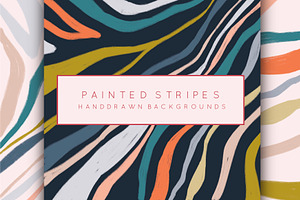 Painted Stripes Backgrounds