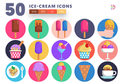 50 Ice-Cream Icons, an Icon by Dighital (Thumbnail 1 of 10)