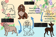 Dog Digital Stamps, a Graphic by Favorites_Art (Thumbnail 2 of 15)