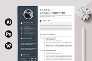 Resume / CV Template, a Resume Template by X-Type (Thumbnail 1 of 5)