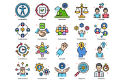 85 Core Values Icons - Vivid Series, an Icon by Flat Icons (Thumbnail 3 of 10)