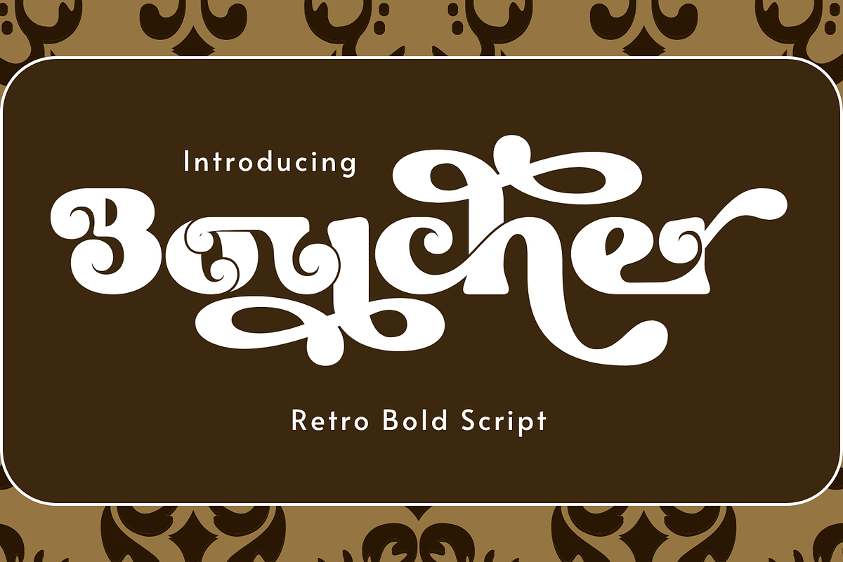 Boucher - Retro Ligature Font, a Serif Font by 177Studio (Photo 1 of 8)