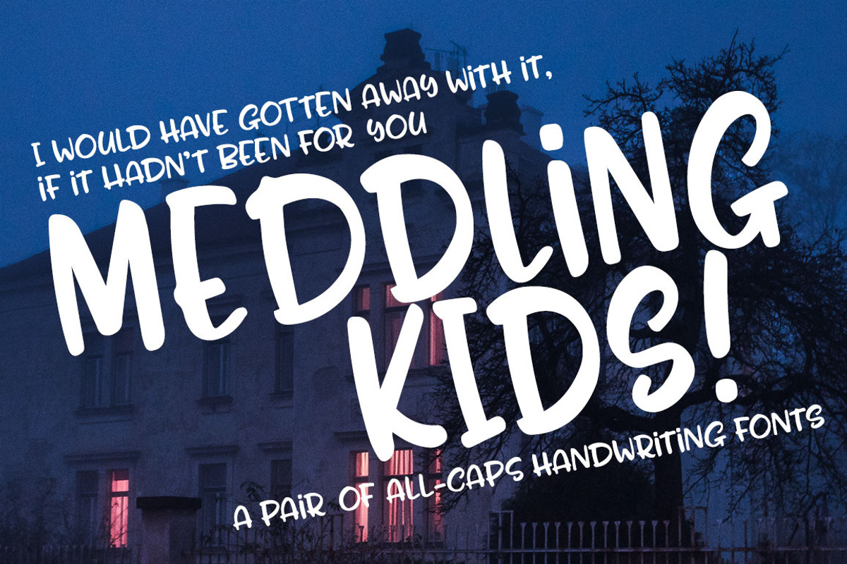 Meddling Kids - handwriting font