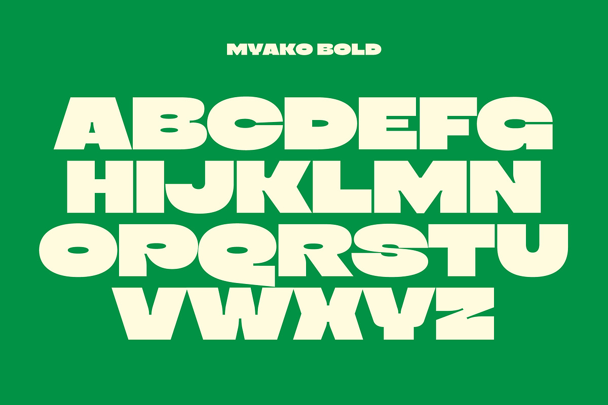 Myako - Bold Inktrap Font, a Sans Serif Font by limitype (Photo 7 of 12)