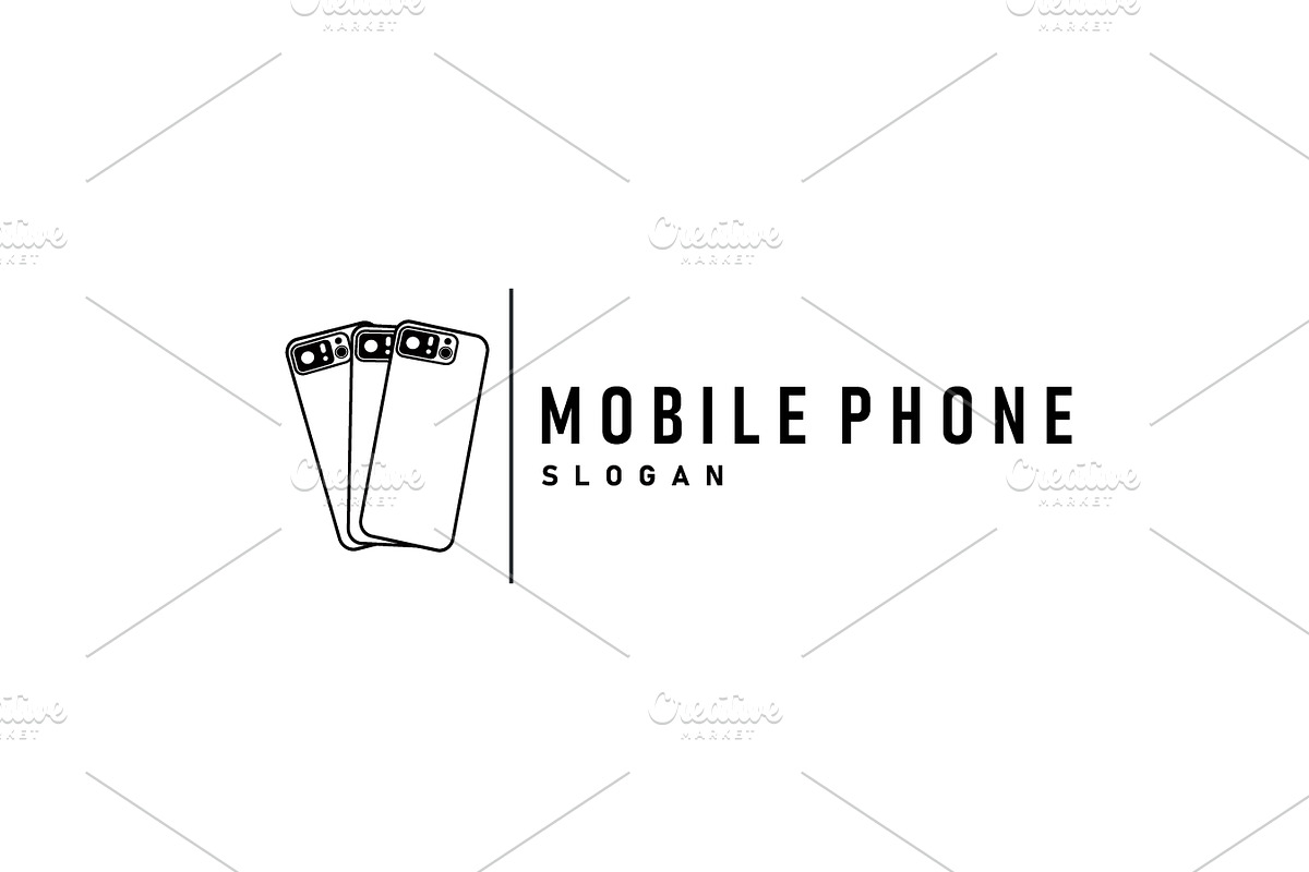 Smartphone logo modern mobile phone, a Branding & Logo Template by Maylianaw28