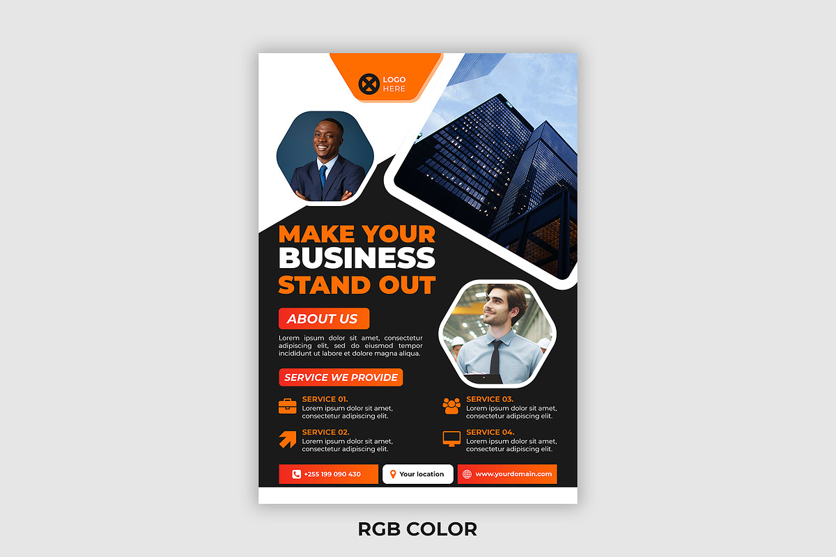 A4 Corporate Flyer Design Template, a Flyer Template by Triple M Graphics (Photo 2 of 3)