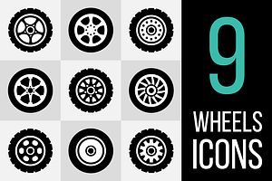 Wheels Icons Set