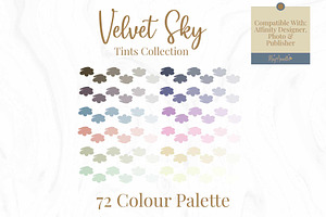72 Colour Palette for Affinity Suite