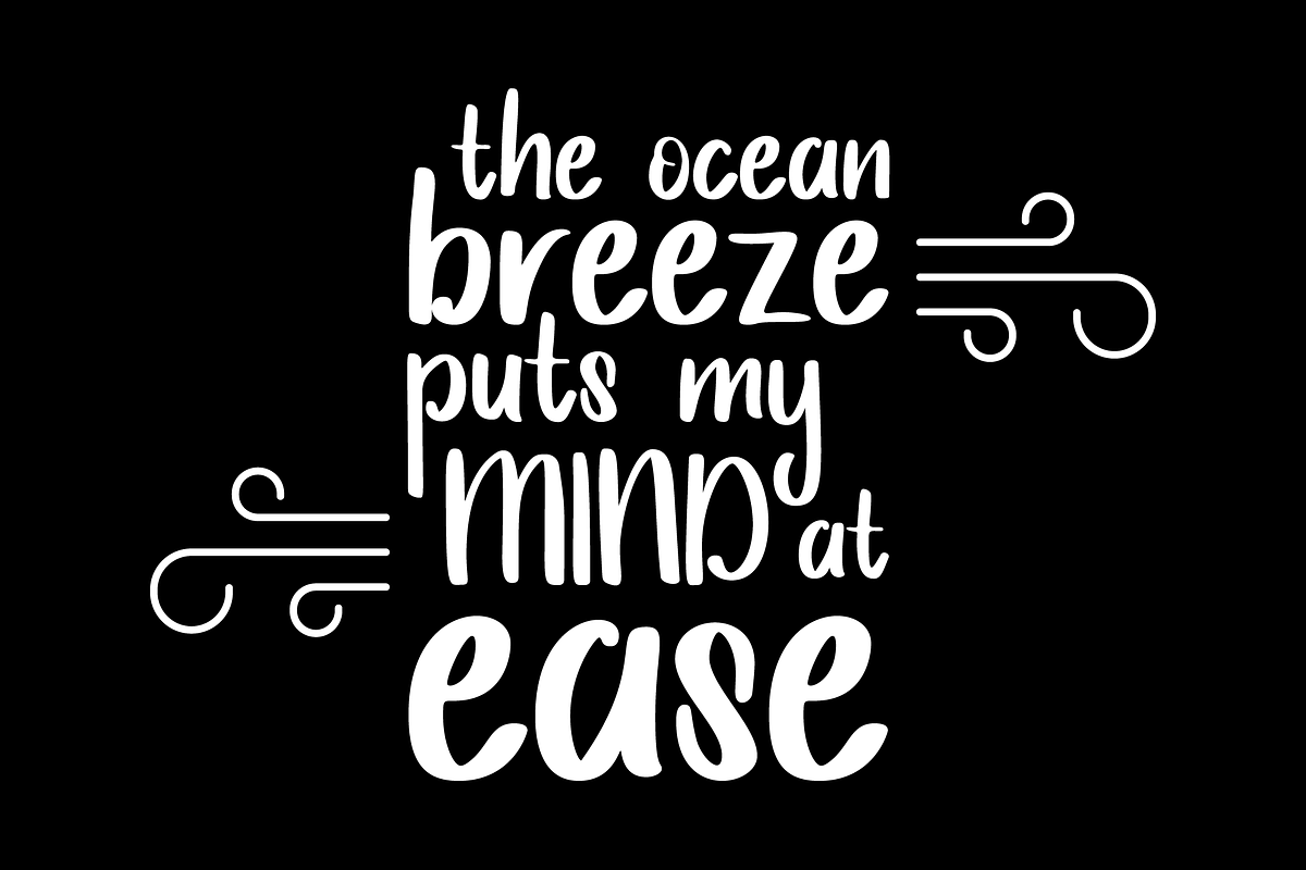 Ocean Shanty Cute Handwriting Font, a Sans Serif Font by Dancing with Ink (Photo 14 of 19)
