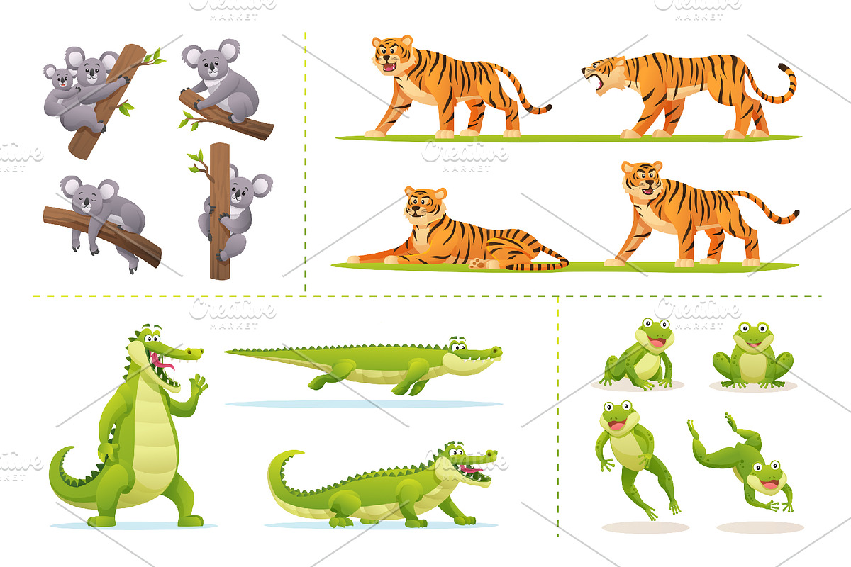 Cartoon Animals Collection, an Animal Illustration by YG Studio (Photo 6 of 15)