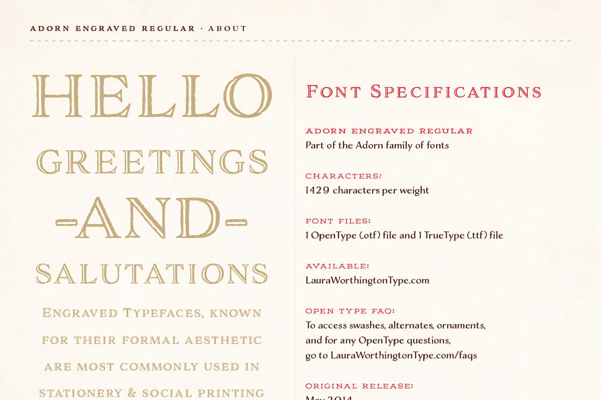 Adorn Collection, a Sans Serif Font by Laura Worthington (Photo 31 of 62)
