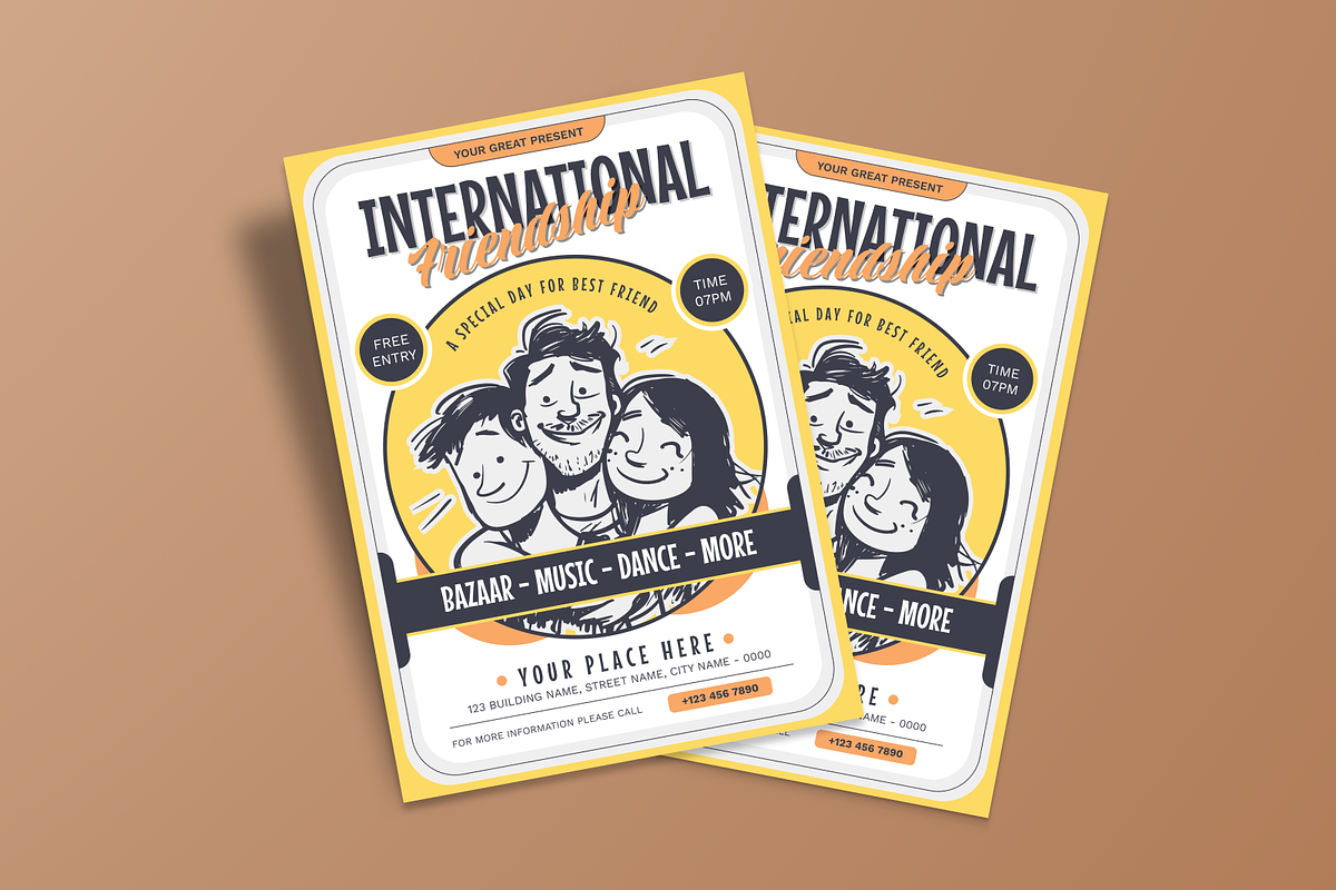 Friendship Day Flyer, a Flyer Template by MMPixelCraft (Photo 4 of 5)
