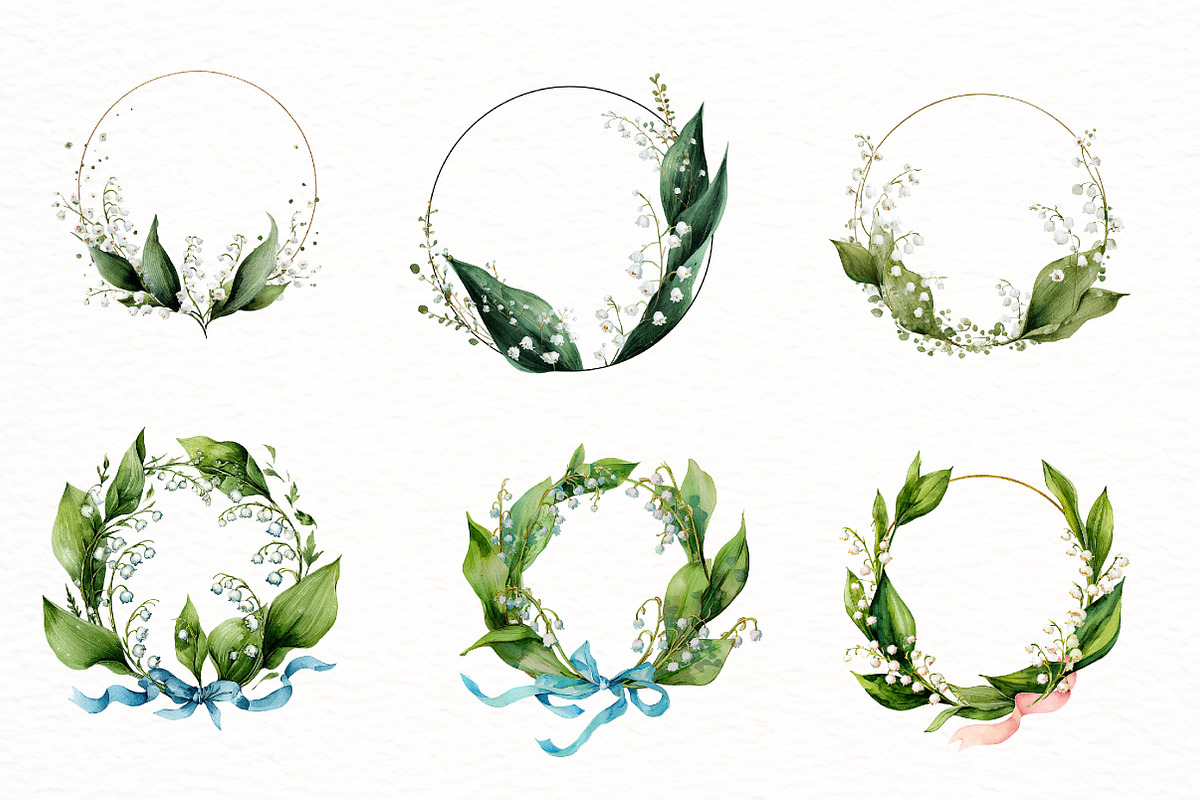 Easter Lily of the Valley Frames Cli, an Illustration by Designworld (Photo 4 of 7)