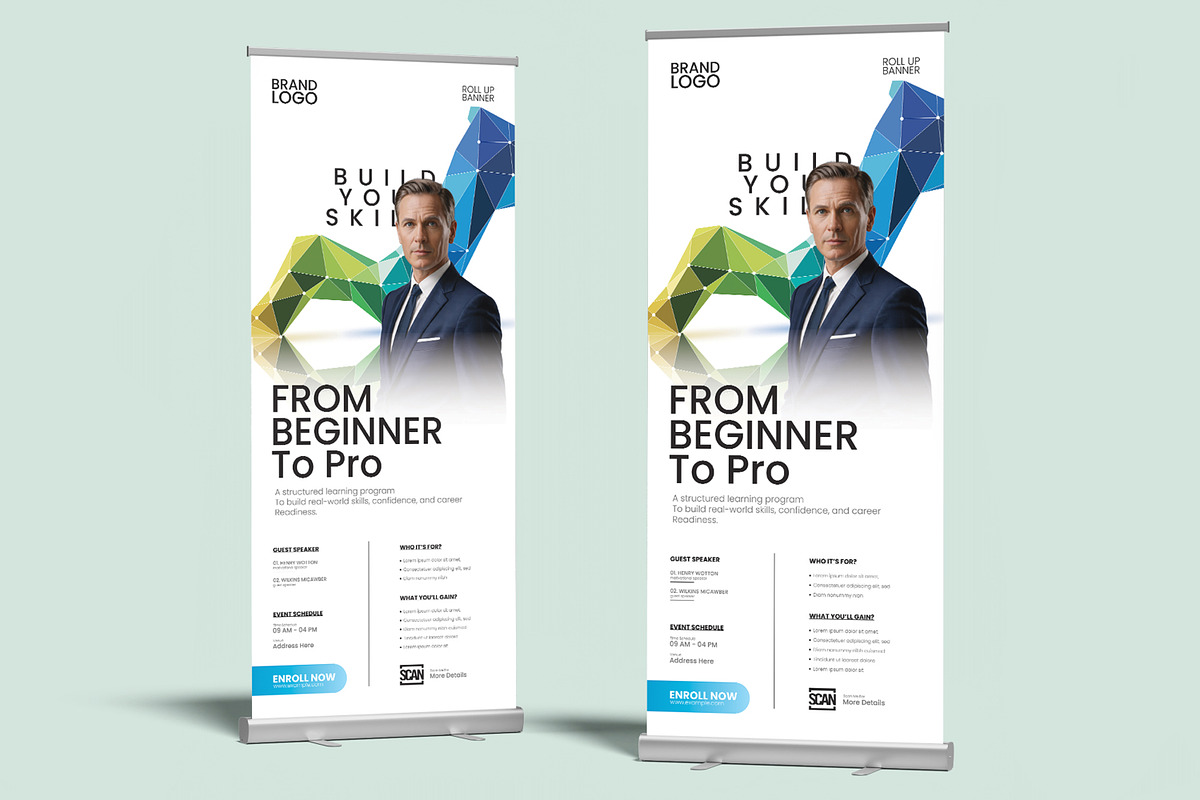 Leadership Conference Roll Up Banner, a Stationery Template by ContestDesign (Photo 1 of 3)