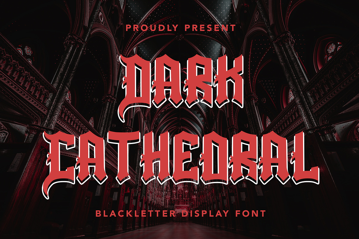 DarkCathedral - Blackletter Display, a Blackletter Font by AQR Studio (Photo 1 of 9)