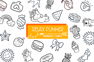Relax Summer| Symbols Fonts