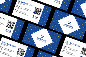 Modern Geometric Business Card, a Card Template by iDoodle Studio