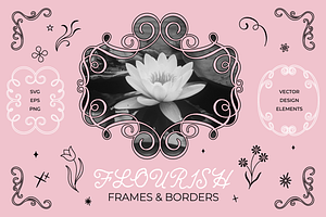Curly Flourish Frames & Borders, an Object Graphic by venimo