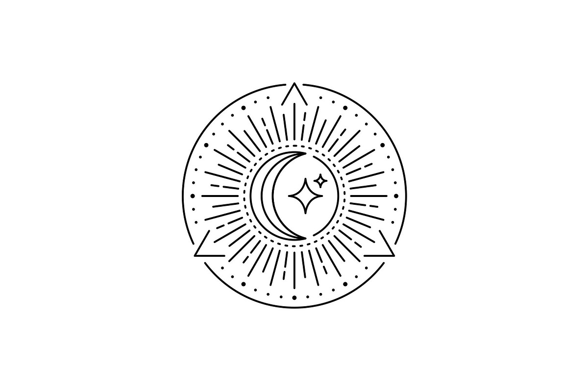 Triangle Moon and Star Logo, a Branding & Logo Template by Buqancreative (Photo 3 of 4)
