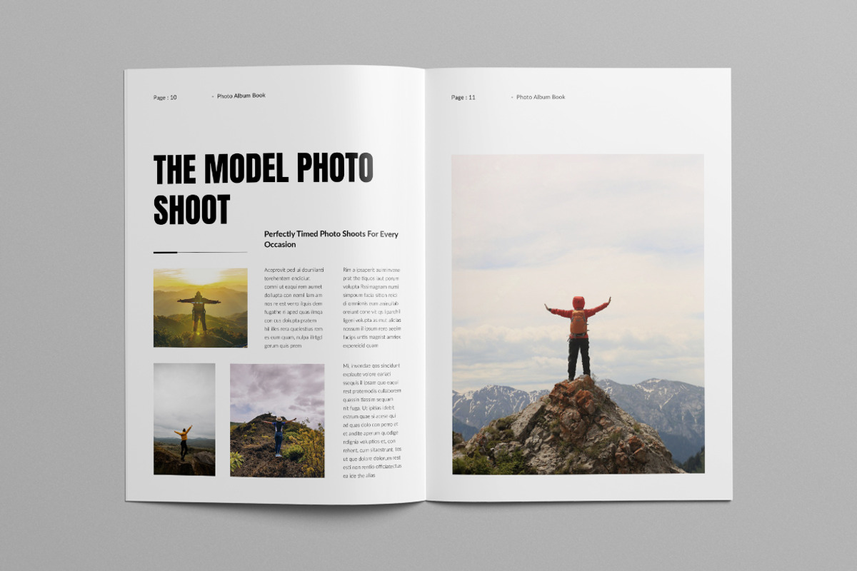 Photo Book Landscape Layout, a Brochure Template by Pixelpick (Photo 6 of 9)