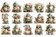 Whimsical Summer Gnome Clipart Png, an Illustration by Craft Nest (Thumbnail 6 of 12)