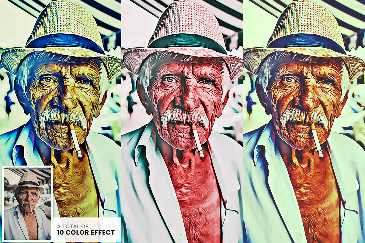 Realistic Digital Oil Painting, an Action Add-On by U_Design (Photo 4 of 9)