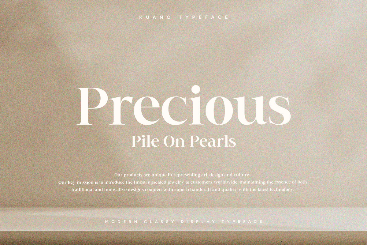 Kuano | Classy Display Serif, a Serif Font by Pentagonistudio (Photo 3 of 10)