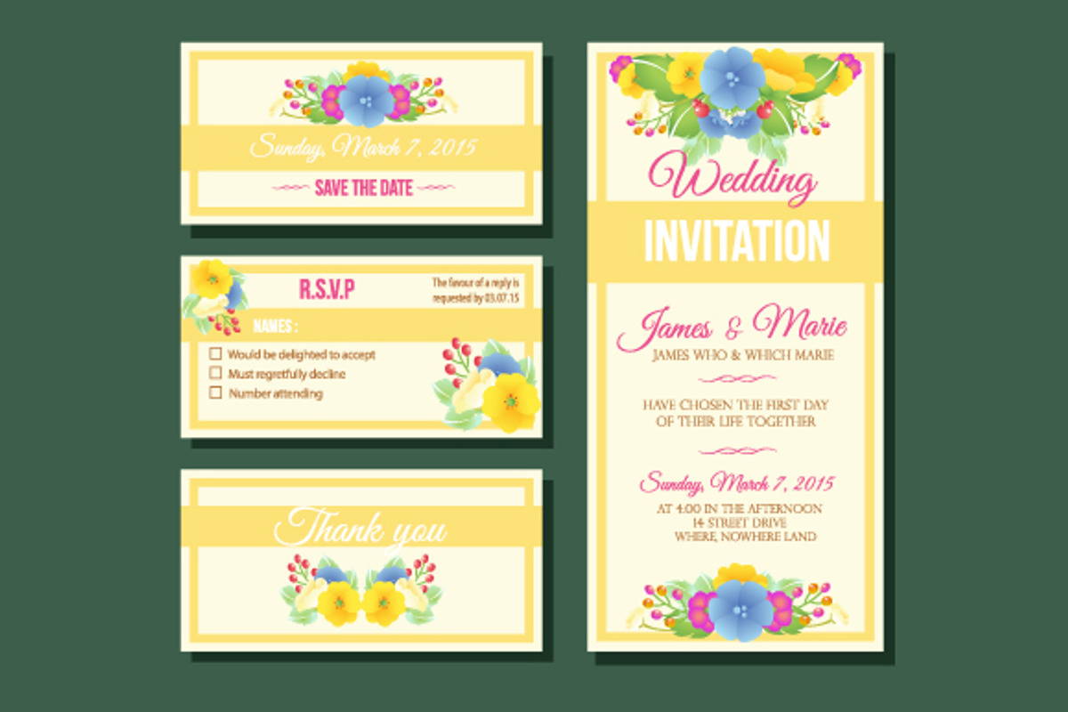 Floral Wedding Design Template, a Templates & Theme by Propylparaben (Photo 10 of 10)