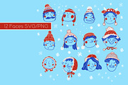 Winter People, a Seasonal Illustration by Carpet Tapete Pretzel (Thumbnail 2 of 22)