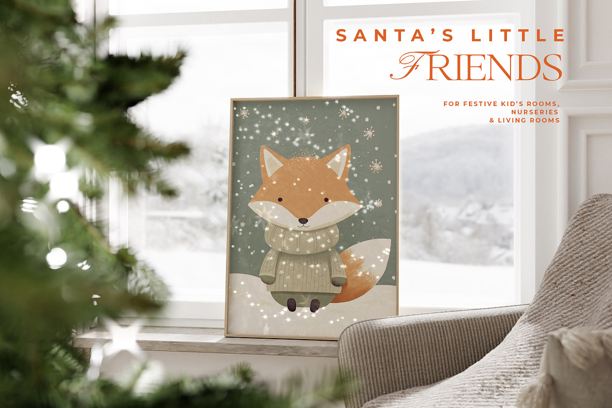 Nursery Scandi Christmas Prints, a Background Graphic by Laras Wonderland (Photo 10 of 10)