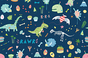 Dinosaur Party, a Pattern Graphic by GooseFrol (Thumbnail 6 of 10)