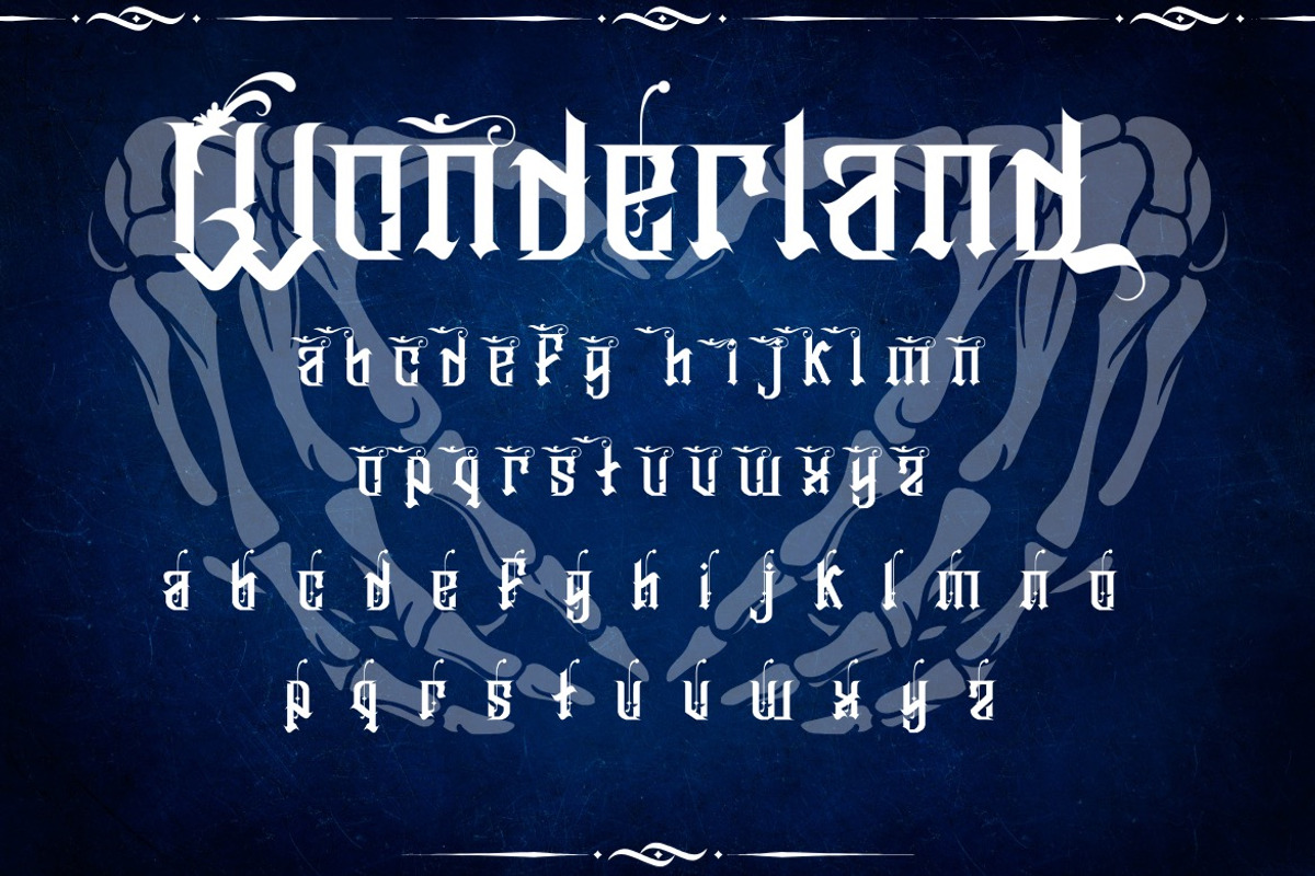 Zeularys - Decorative Blackletter, a Blackletter Font by Dhabee (Photo 3 of 16)