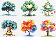 Cute Doodle Christmas Tree Clipart, an Illustration by Black Bird Studio (Thumbnail 5 of 6)