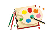 Globe & Art Tools Clipart Set, an Object Graphic by yasushie (Thumbnail 3 of 16)