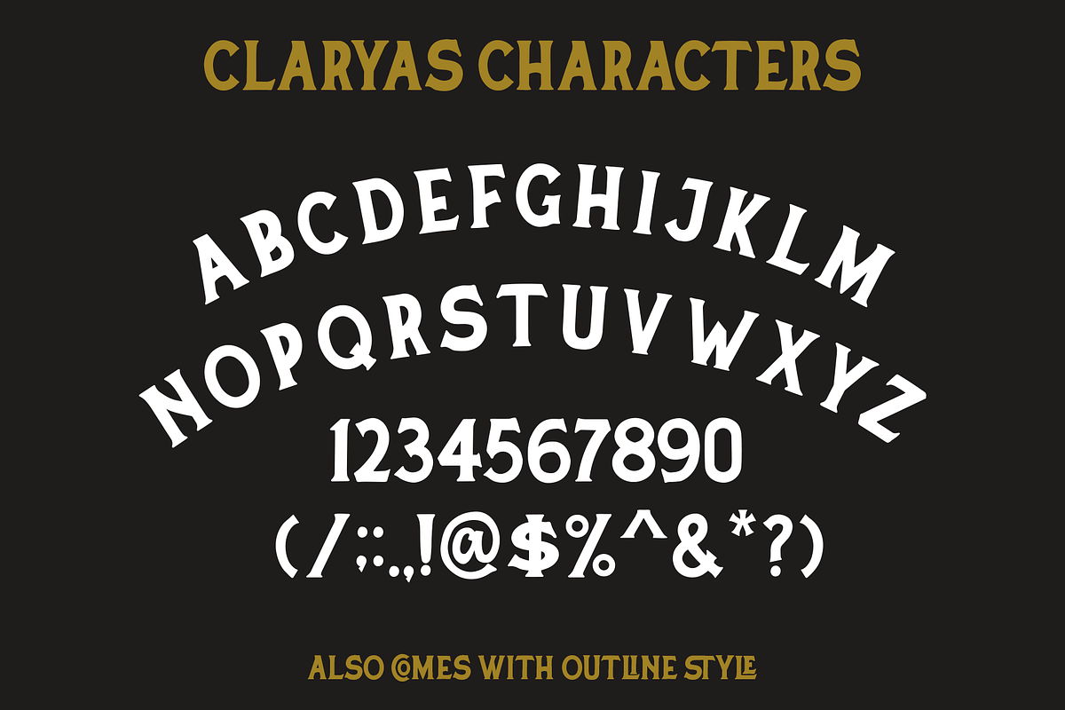 Claryas + Extras, a Serif Font by Sitintahitam (Photo 6 of 9)