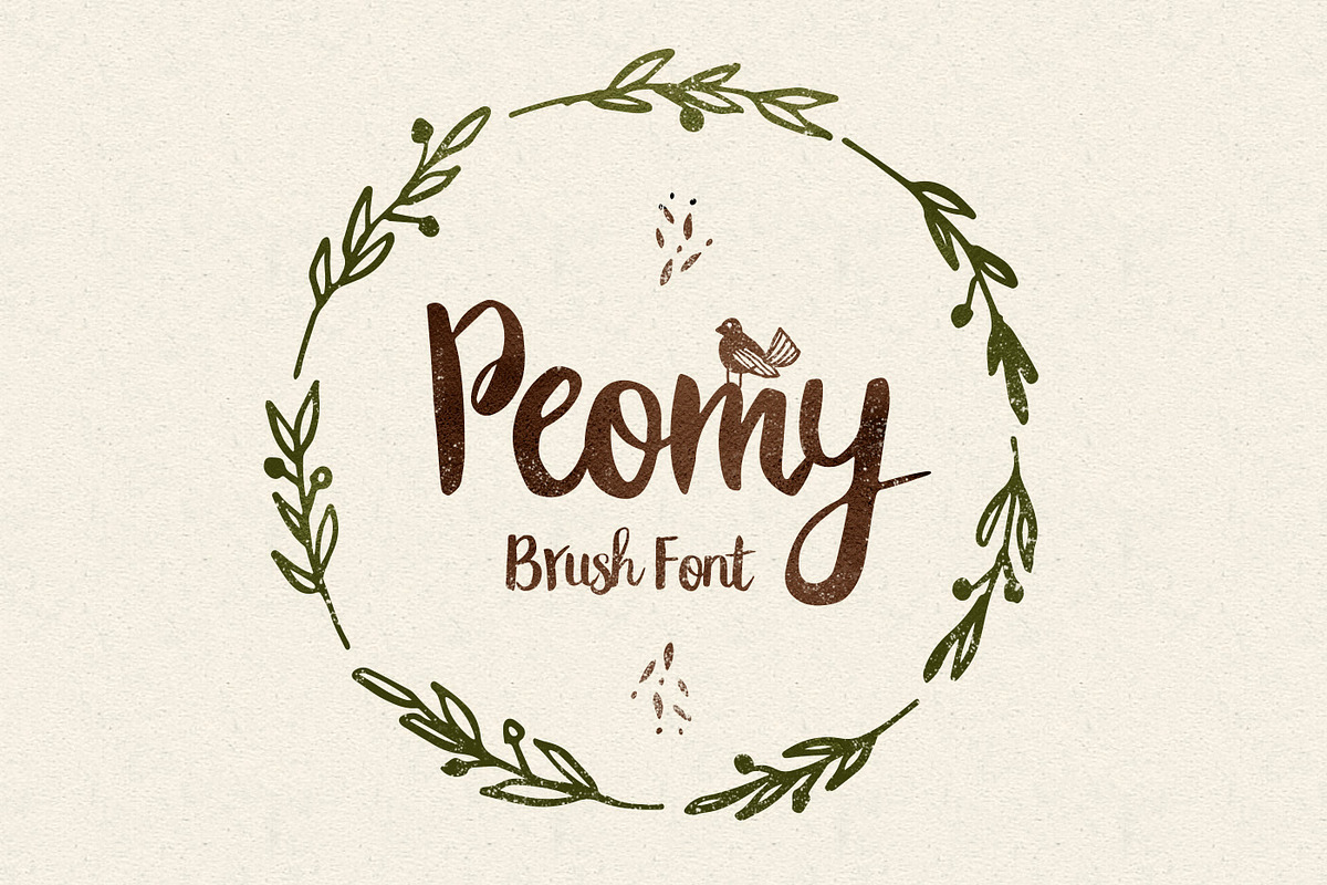 Peomy Extended Font & Illustrations, a Script Font by Wild Ones (Photo 1 of 13)