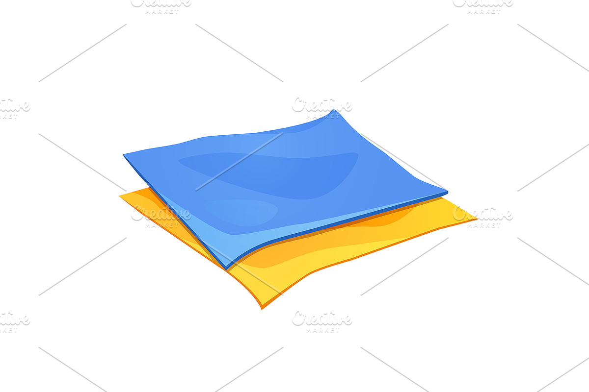 Vector rags for cleaning routine, an Object Illustration by Elen_Art