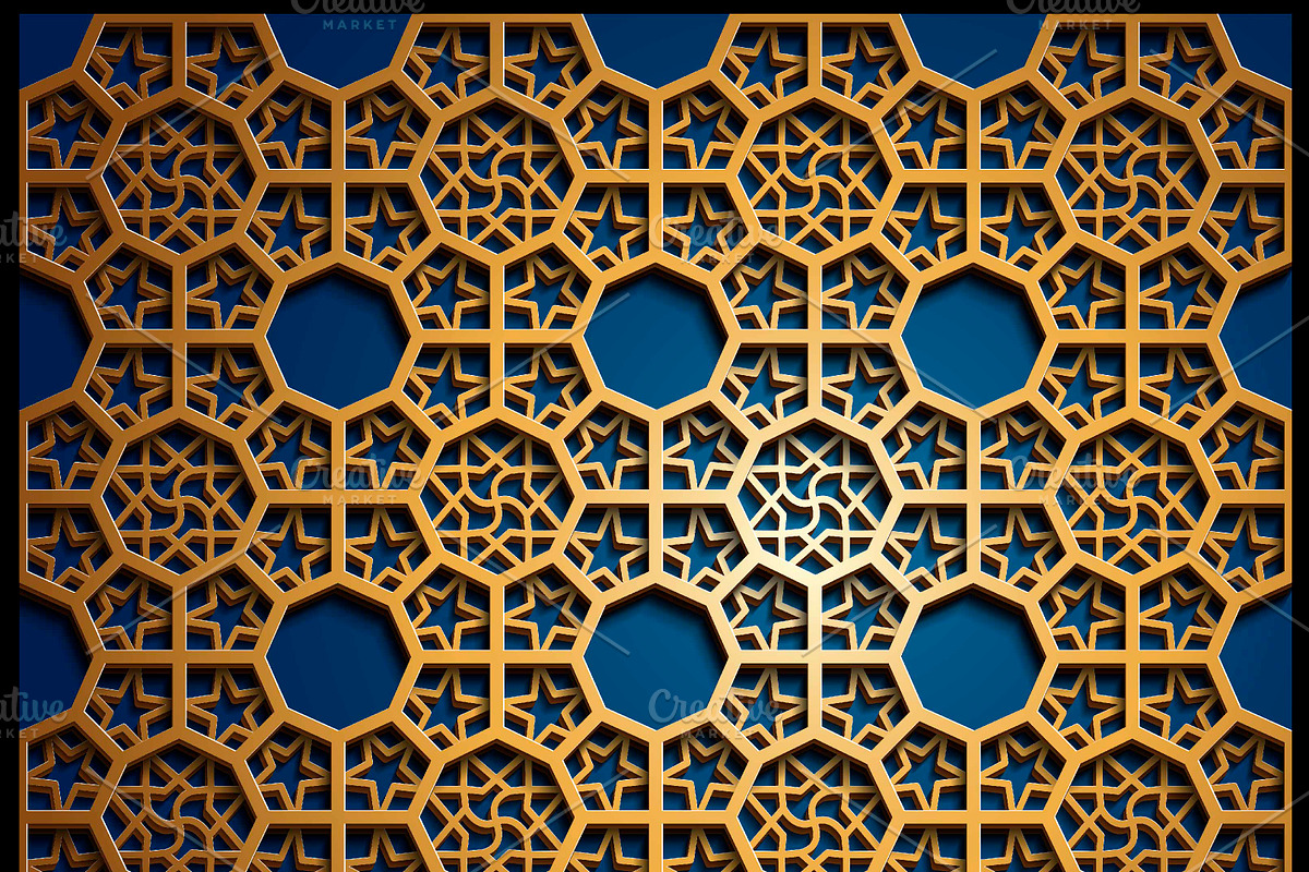 19 GOLDEN SEAMLESS ORIENTAL PATTERNS, a Pattern Graphic by AndisREA (Photo 3 of 3)