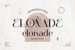 Elonade - Classic Serif Display Font