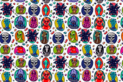 Space Aliens, a Pattern Graphic by Apolinarias Art (Thumbnail 4 of 5)