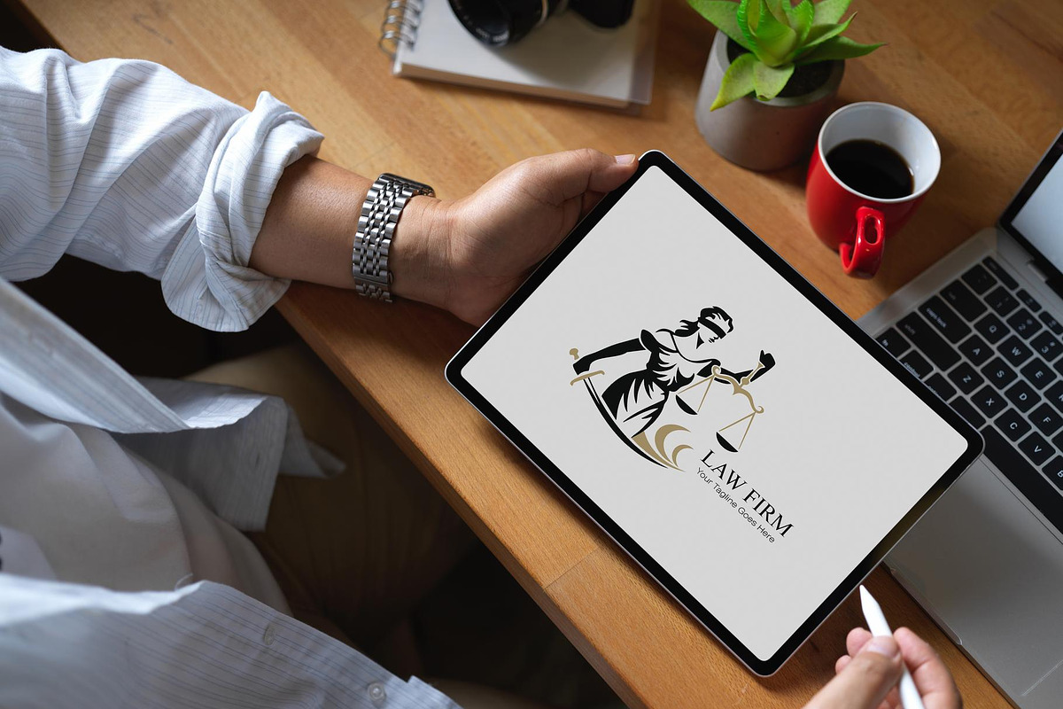 Lady Justice Law Firm Logo Design, a Branding & Logo Template by YUDesignStore (Photo 7 of 9)