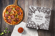 Hand-Drawn Pizza Ingredients Vectors, a Food Illustration by Yevheniia (Thumbnail 10 of 14)