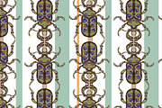 Ornamental Beetle Stripe Vector, a Pattern Graphic by NayaChu (Thumbnail 1 of 8)