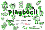 Playbocil Font, a Handwritten Font by Fontcamp Type Foundry (Thumbnail 1 of 16)