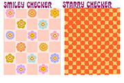 Checkered Patterns - trippy patterns, a Background Graphic by Dear Darling Design (Thumbnail 4 of 17)