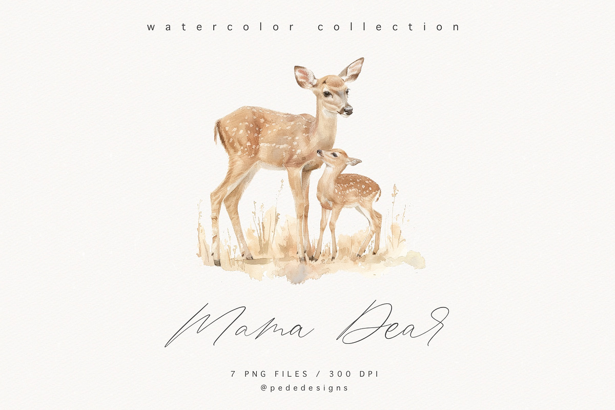 Mama Deer, an Animal Illustration by PeDe Designs (Photo 8 of 18)