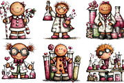 Whimsical Gingerbread Man scientist, an Illustration by CraftArtStudio (Thumbnail 3 of 6)