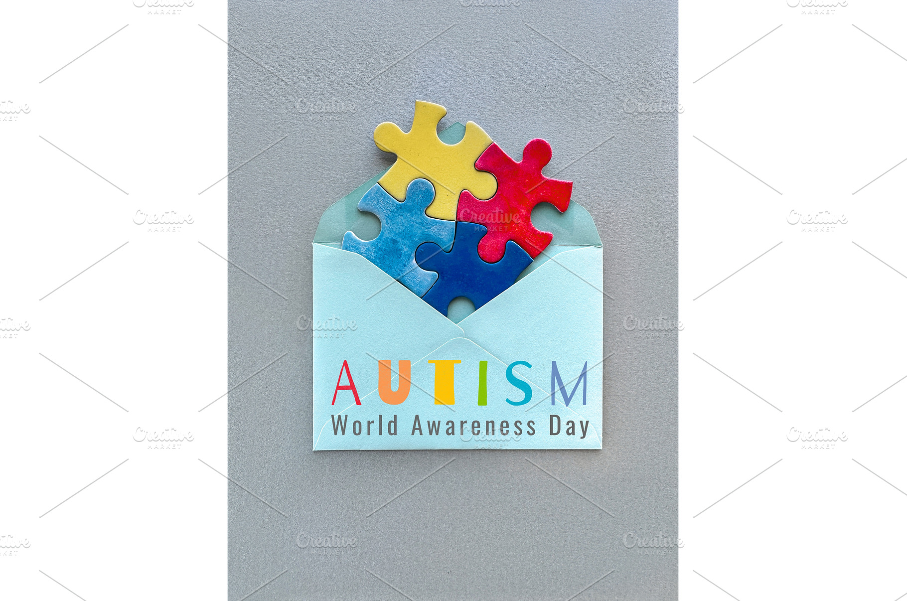 Autism World Awareness Day concept, a Photo by tilialucida